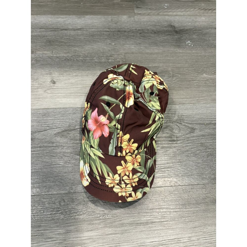 Tommy Bahama Relax Aloha Hat Cap Buckle Strapback Floral Hawaiian Print Cocktail
